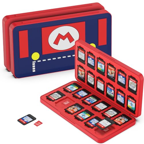 GeeRic 24 Q[J[h [{bNX XCb` Ή \tgP[X 24Micro SD [J[h [ Switch/Switch Lite/Switch OLED fΉ RpNg ^ y ho ^ h~