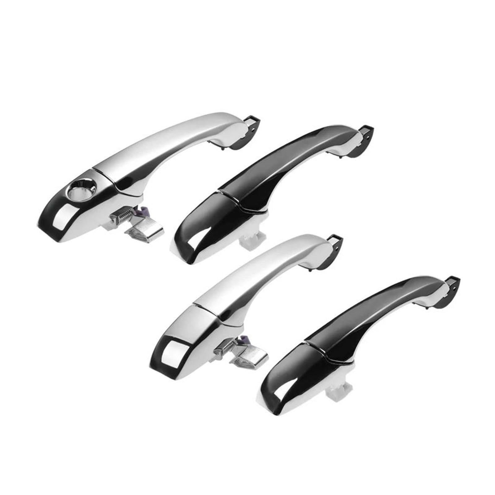 EVEKHAHHRB Car Door Handle 1pcs for Chrysler 300 300C 2005 2006 2007 2008 2009 2010 FL FR RL RR Outer Exterior Door Handle Exterior Door Handle(A Set)