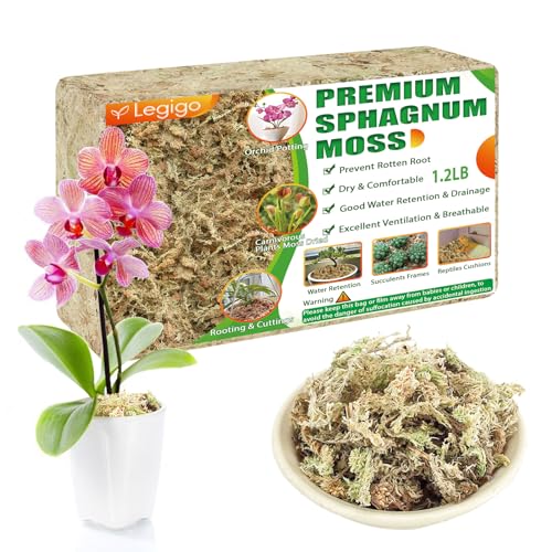 Legigo 500g Premium Sphagnum Moos - ergibt 25L Spagnummoos für Pflanzen – Ansicht 1