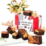 David’s Cookies Mother’s Day Cheesecake Brownies Gift Tin – Rich Fudgy Chocolate Brownies with Creamy Cheesecake Swirl – Gourmet Dessert Sweet Sampler Gift Box for Mom, Sweet Bakery Treat for Her