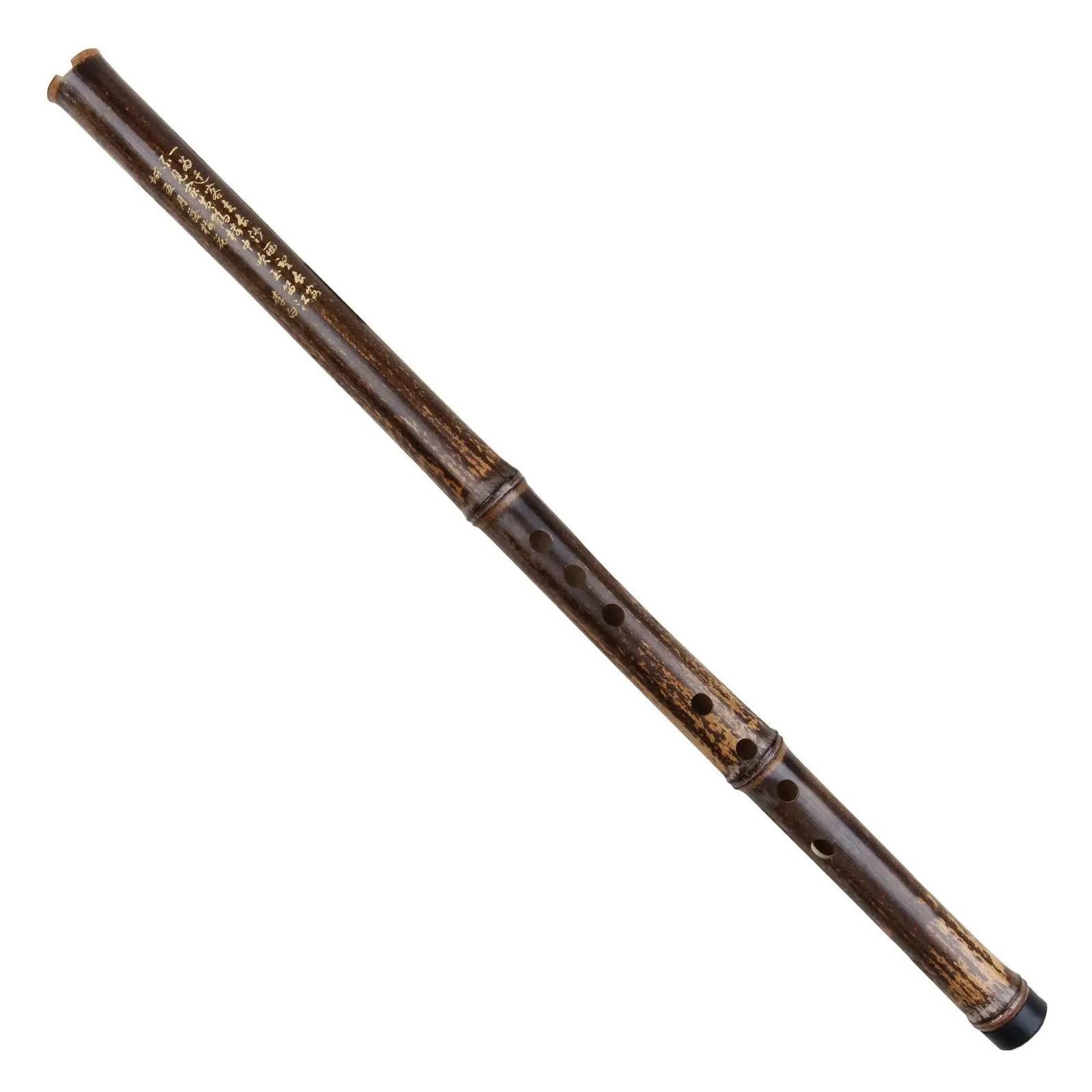 Bambusflöte Professionelles Chinesische Bambus A-Tonart/F-Tonart/G-Tonart/B-Tonart Flöte Xiao Holzblasinstrument Vertikal Handgefertigt(A Key)