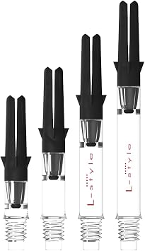 L-style Carbon Dart Shafts Spinning in-Between 260 Clear