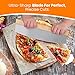 SKH Premium Aluminum Pizza Peel with Foldable Wooden Handle & Rocker Cutter -Large 23
