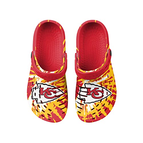 Image of FOCO Mens NFL Team Logo Tie-dye Garden Water Sandals Shoes Slipper Clogs with Strap