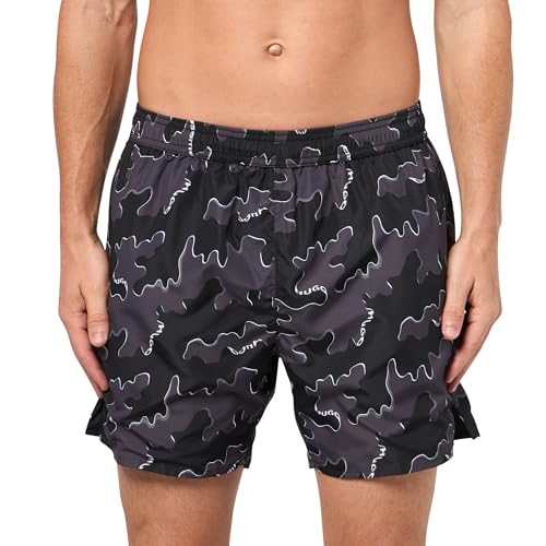 HUGO Men's Reversible Small Logo Swim Trunks
