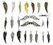 Kinteshun Assorted Angel Wings Feathers punk Charm Pendant Connector for DIY Jewelry Making Findings(100pcs,Assorted Colors)