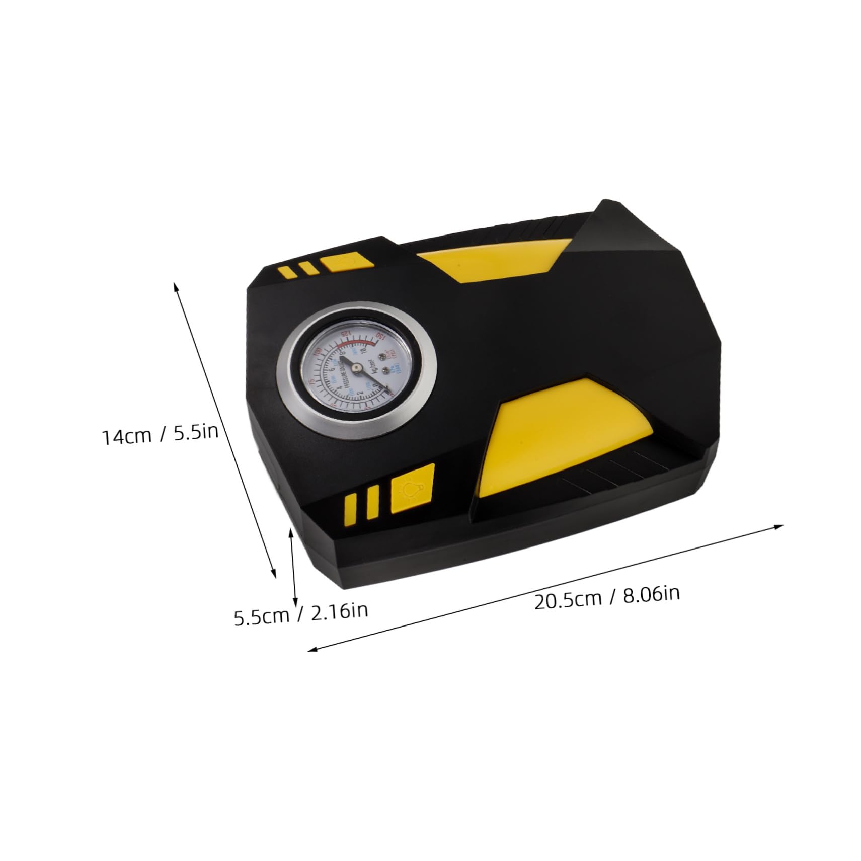 Compressore per Auto Portatile Pompa Gonfiaggio Regolabile, Display Digitale Intelligente, Materiale ABS, per Pneumatici e Palloni, Adatto a Veicoli di Varie Tipologie
