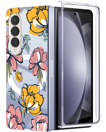 Galaxy Z Fold 4 5G p P[X ^ y  }Olbg }OZ[tΉ Jo[ ϏՌ ČRMILKi擾 CX[d ^ _ ϑϐ CzX}zP[X Oil painting flowers N421-zfol