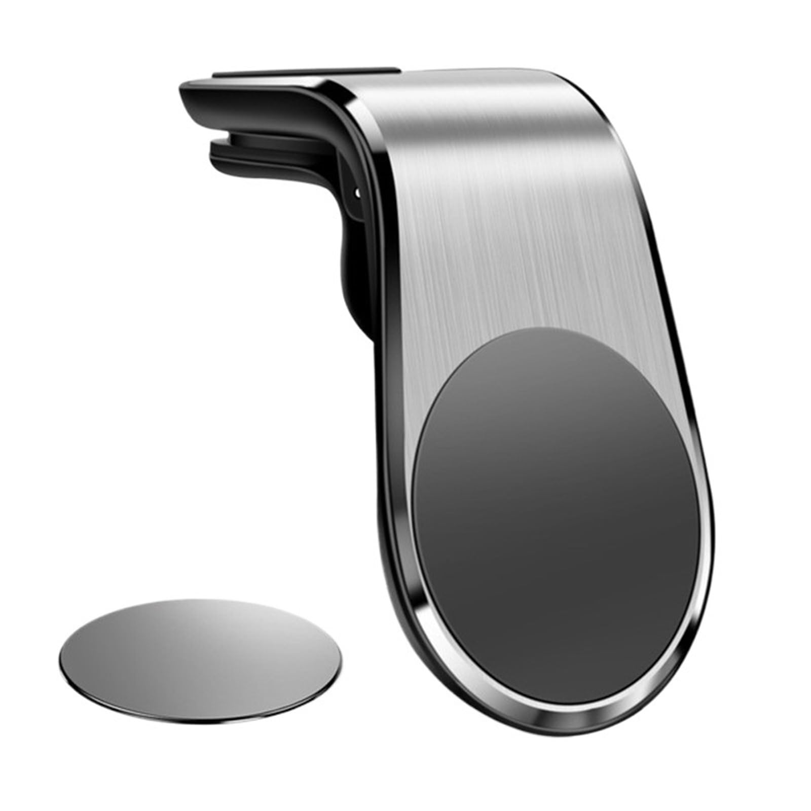 Per Samsung Supporto Magnetico Universale Cellulare Per Bocchette Ventilazione GPS Per Smartphone Supporto Telefono Auto(Silvery)