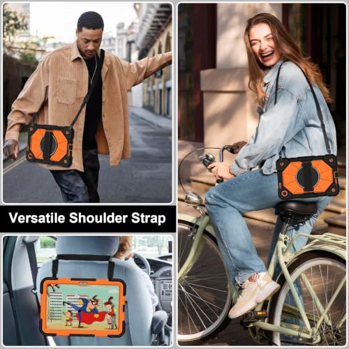 Protection Xiaomi Redmi Pad 2 SE 9,7 coque antichoc silicone PC orange