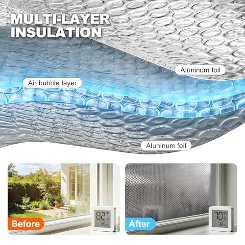 Image of RV Door Window Shade Cover, 16 inch x 25 inch Cut-to-Fit RV Blackout Window Cover with UV Protection and Privacy, Reflective Insulation Shade for Camper, Trailer, RV Door and Side Windows