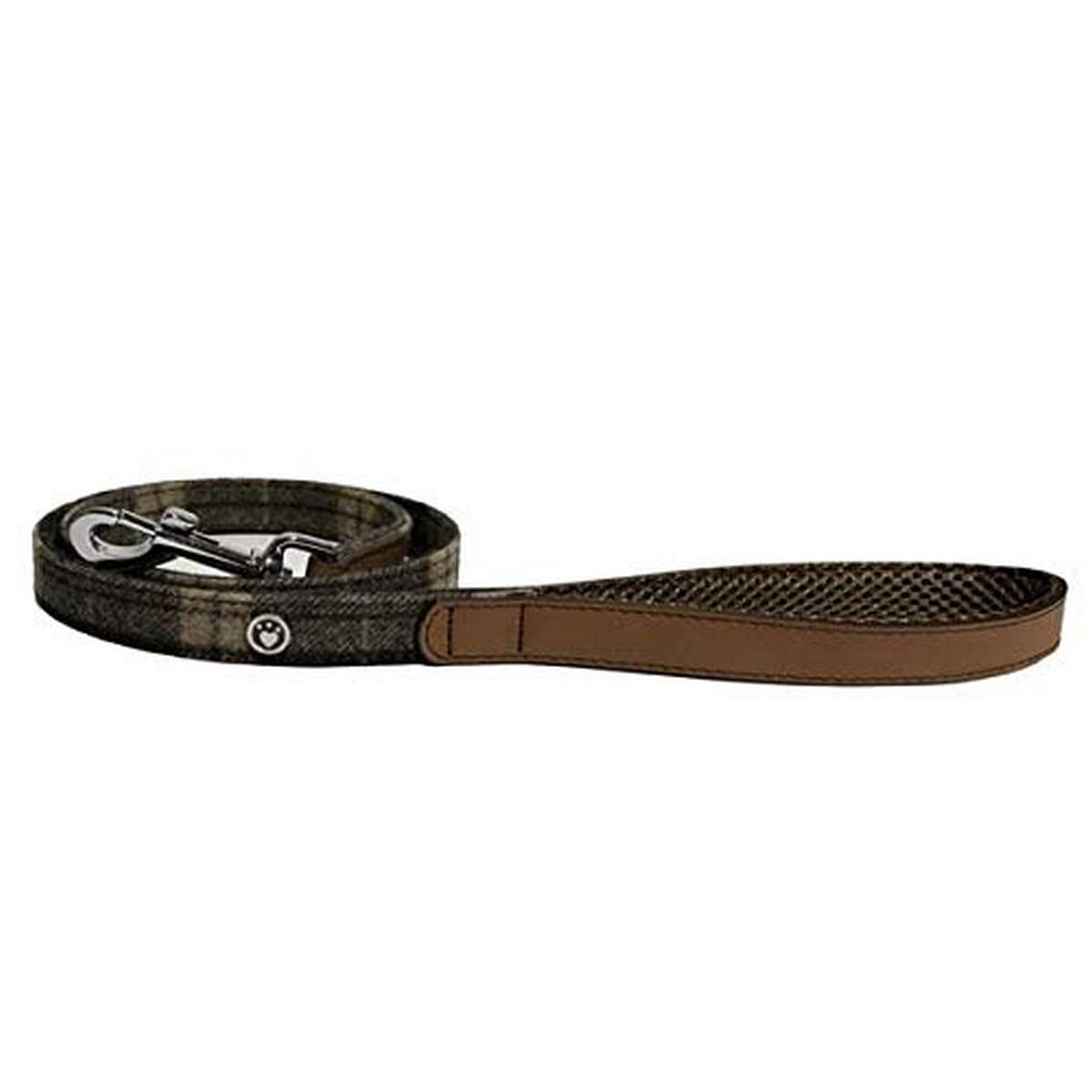 Rosewood Correa para Perro de Piel de Lujo, 40 x 3/4 Pulgadas, tartán Tweed