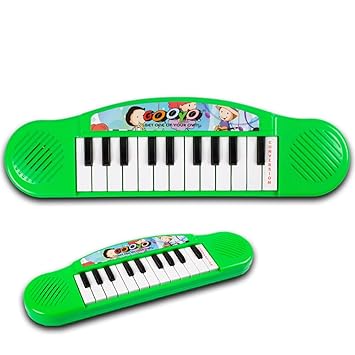 Gooyo 3716-Green Battery Operated Multi-Functional Portable/Piano/Keyboard Musical Toy for Kids/Babies/Girls/Boys/Gifts |Power Source: 2xAA Battery (Not Included) - image, photos