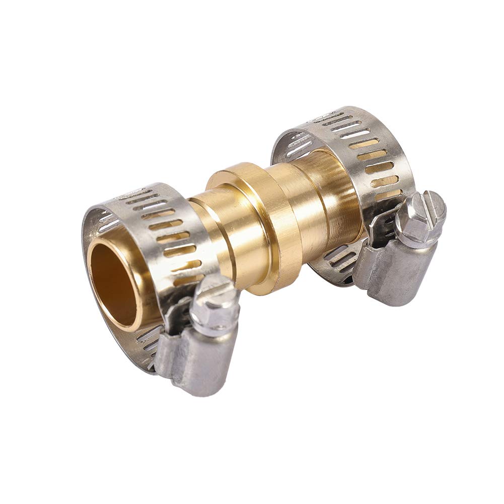 Kit di riparazione tubo da giardino per riparazione, tubo flessibile dell'acqua con morsetto in acciaio inossidabile, connettore per tubo di riparazione maschio e femmina