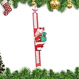 Inboxxe Electric Climbing Ladder Santa, 2023 New Santa Climbing Ladder to Christmas Tree, Santa...
