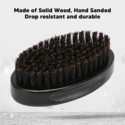 Beard Brush For Men With 100% First Cut Boar Bristles. With Firm Bristles To Tame and Soften Your Facial Hair Beard Brush Soft Bristles Grooming Neck Face Duster Wooden Hair Cutting Brush - Image 2