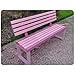 YOUQUEEN Outdoor Benches All Solid Wood Park Chair, Simple Outdoor Bench with Backrest, Suitable for Terrace and Poolside Gardens Garden Benches for Outdoors