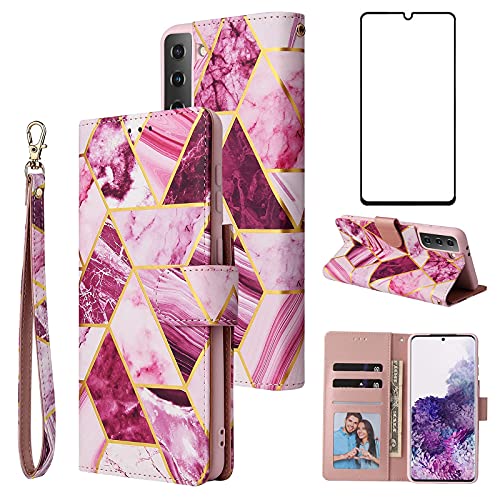 Housse Samsung S21 FE 5G Violette Style Portefeuille Idéale pour Vos Sorties et Vidéos