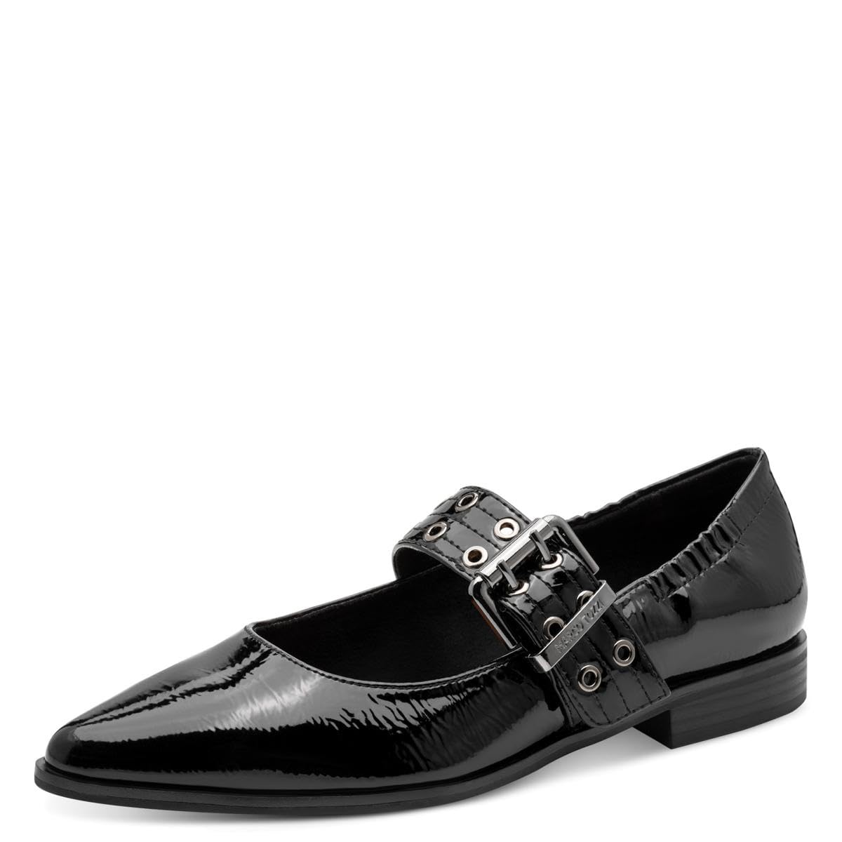 MARCO TOZZI Women's Ballerinas 2-22128-45 Ballet Flats, Black Print, 4 UK, Black Print, 4 UK
