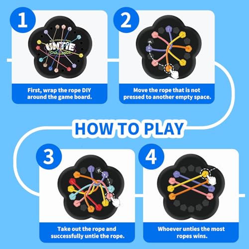 Juego de puzzle para desenredar cuerdas Brainy Knots miniatura 4