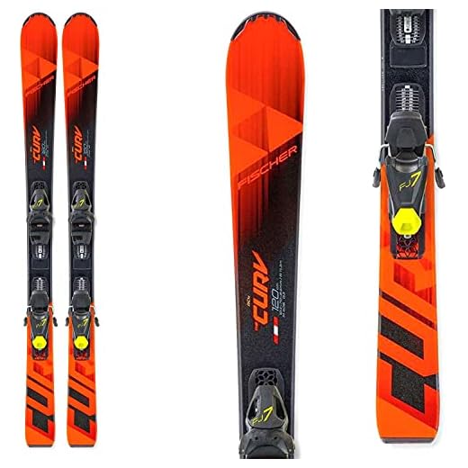 Fischer The Curv Jr. Skis w/ FJ7 GW AC SLR Bindings Kids Sz 150cm