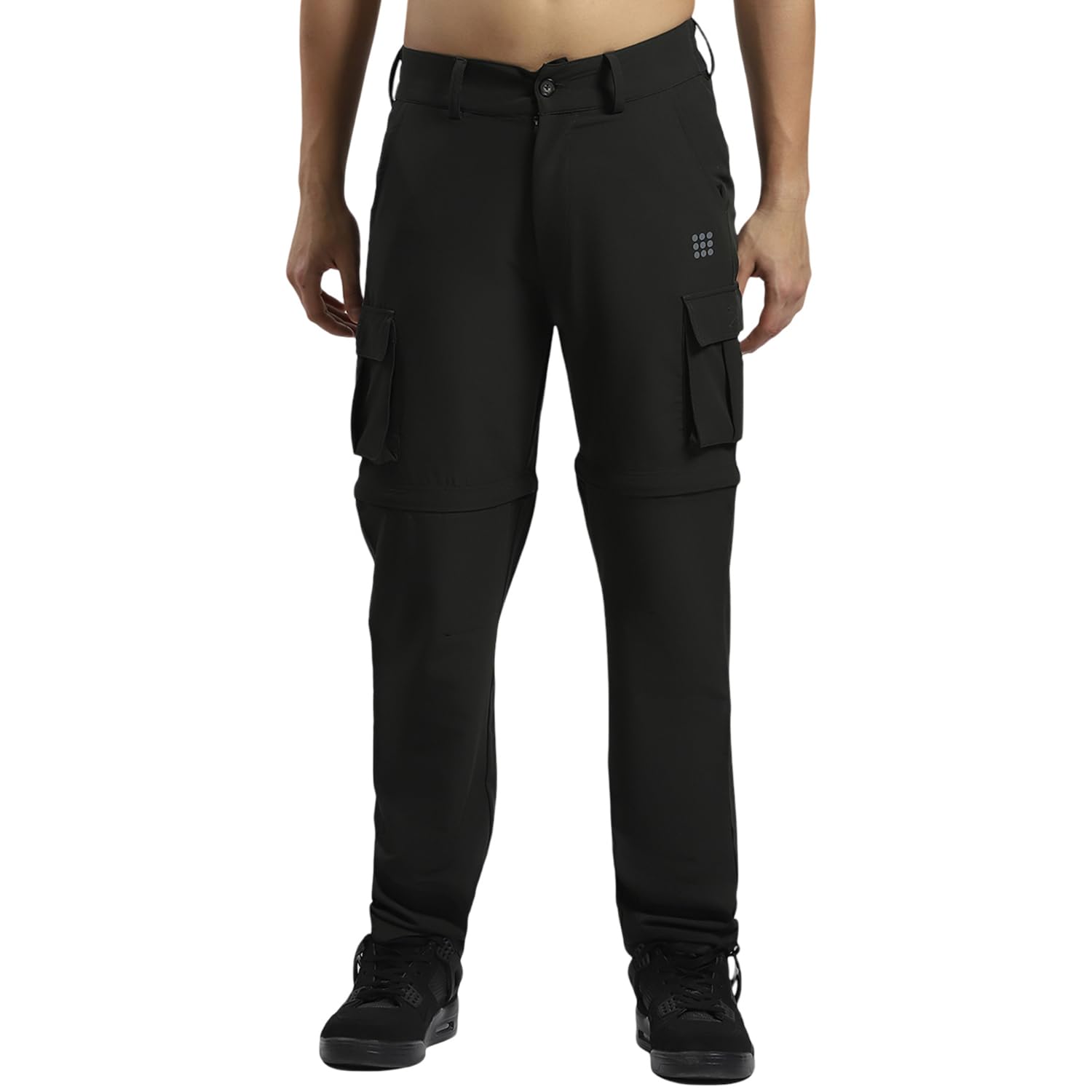 Rockit from House of Monte Carlo Men's Regular Fit Cargo Pants | Solid Pattern Casual Trousers | Button Closure | Stylish & Comfortable Everyday Wear Cargo for Men's-image-26