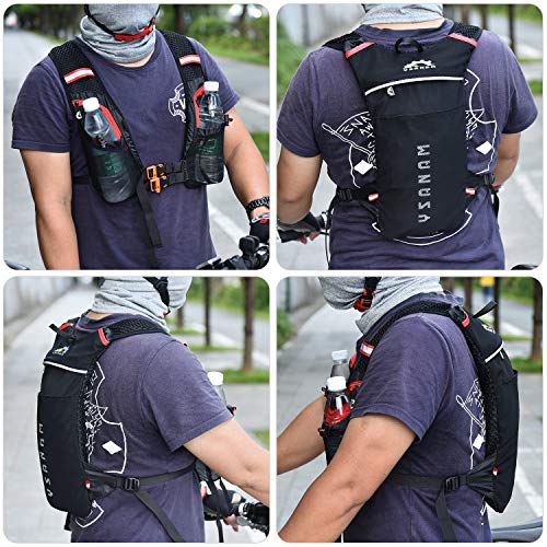 KKmoon Mochila de ciclismo Mochila de armazenamento de hidratação para corrida ao ar livre Ciclismo