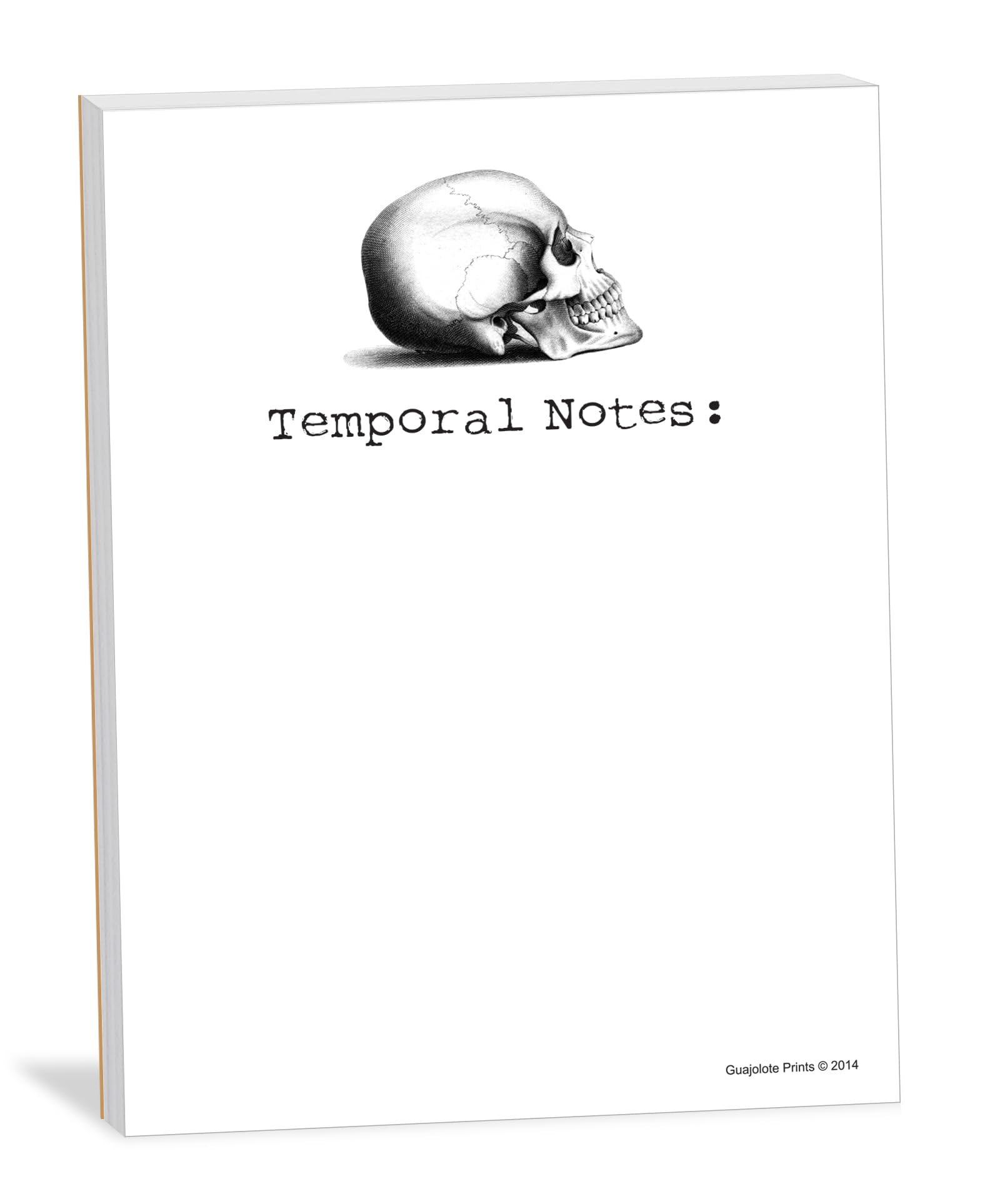 Guajolote Prints Funny Notepad - Humorous Memo Pad - Novelty Gag Gift for Work Office, Friends and Coworkers - 4 x 5.25 inch, 50 Sheets (Temporal