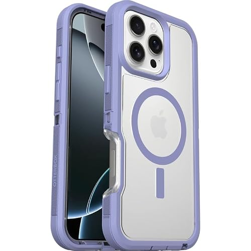OtterBox iPhone 16 Pro Max (Only) - Defender Series XT Case for MagSafe - Denver Dusk Purple - Screenless - Lanyard Attachment - Microbial Defense Protection - Retail Packaging
