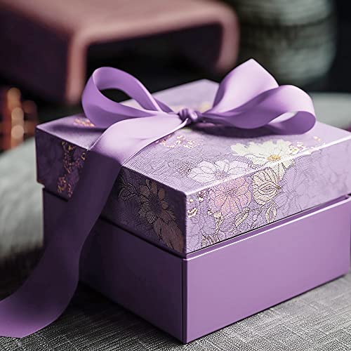 Image of Solid Color Double Faced Lavender Satin Ribbon 1 /2 inch X 25 Yards, Ribbons Perfect for Crafts, Wedding Decor, Bow Making, Sewing, Gift Package Wrapping and More
