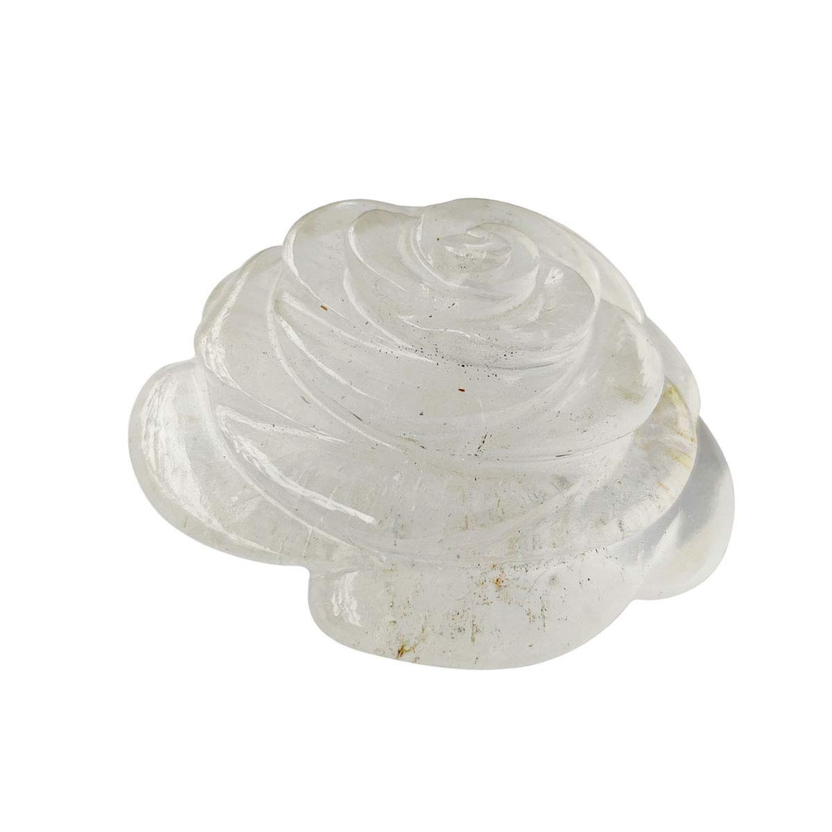 Flor de Cristal de Cuarzo Transparente 110-120 Piedra de Cuarzo Transparente Natural Piedra Preciosa de Flor de Cristal Transparente for Inicio Colecciones