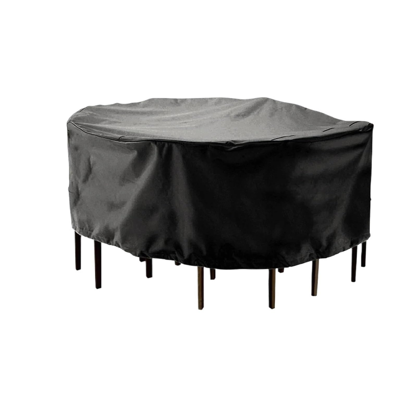 Yusuzh Black Outdoor Garden Furniture Cover Round Table Chair Set Waterproof Oxford Wicker Sofa Protect Patio Rain Snow Dust Covers For Patio Furniture(180X90cm)