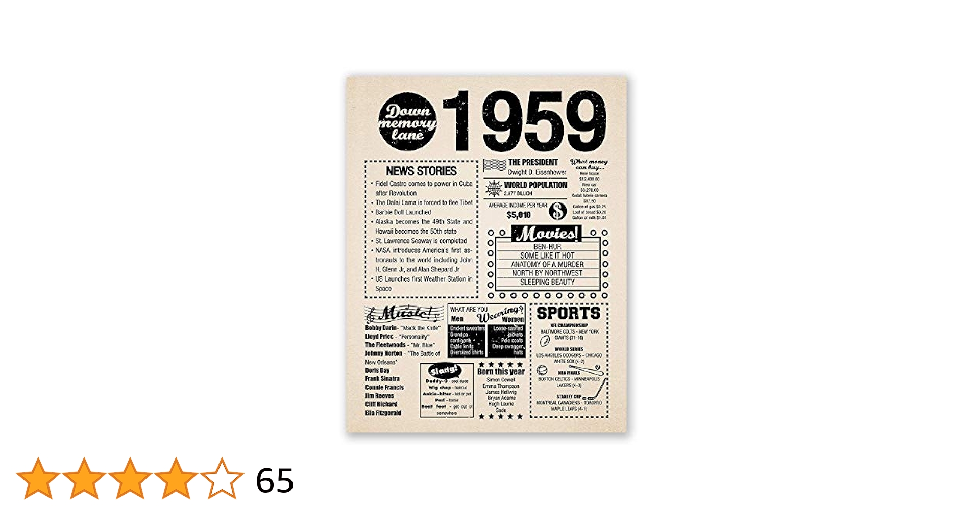 8x10-1959-birthday-gift-back-in-1959-newspaper-poster-66th-birthday-gift-66th-party-decoration-66th-birthday-sign-born-in-1959-print-8x10-newspaper-1959-home-kitchen-amazon-com