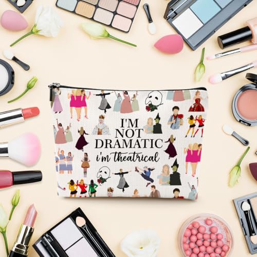 LONGXIN Musical Gift Theatre Cosmetic Make up Bag Music Lover Gifts for Women Makeup Zipper Pouch Bag4