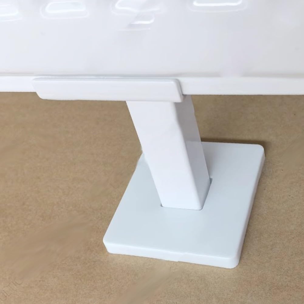 Kit de patas de radiador de acero ajustables, soportes de soporte de montaje en suelo para radiadores, patas blancas y plateadas, perfectas para sistemas de calefacción del hogar, fácil instalación