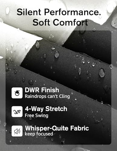 Image of fit space Waterproof Golf Rain Jacket for Men 20K Performance Lightweight Rain Jackets for All Sports