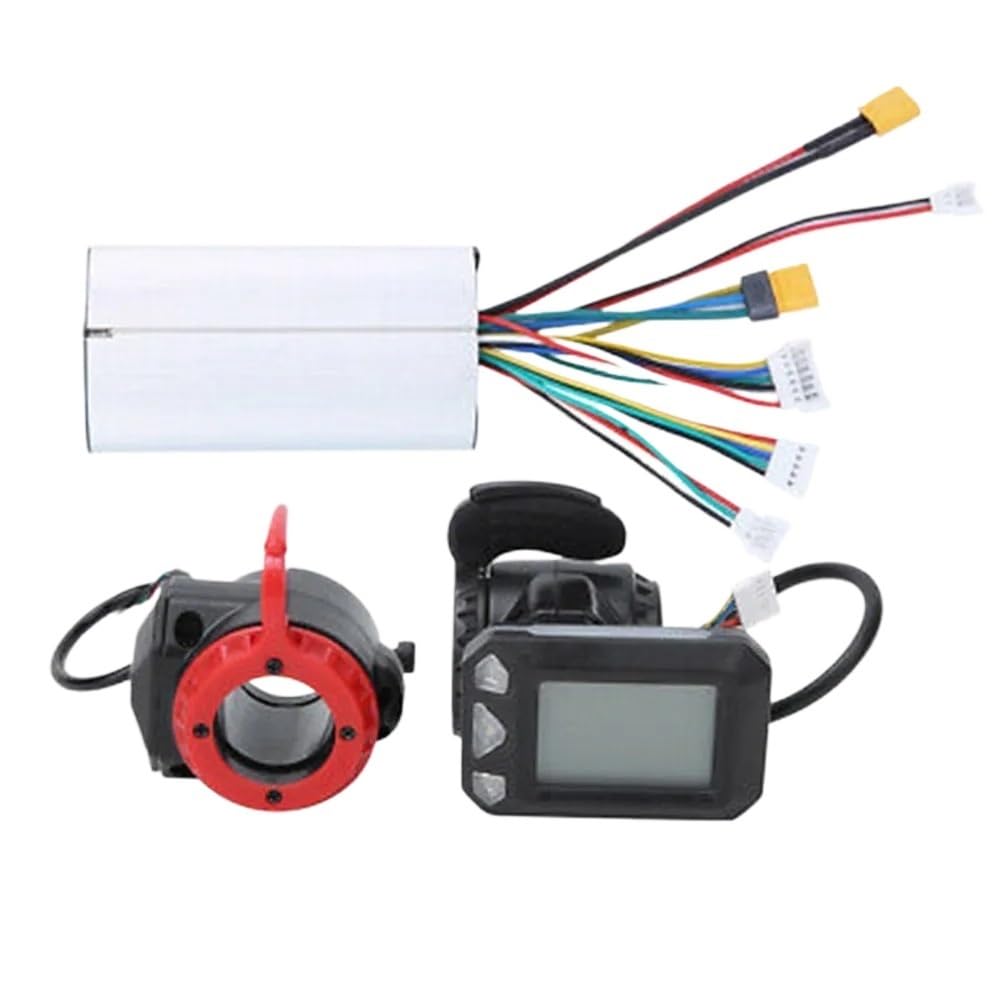 Regulador Patinete Electrico Bicicleta eléctrica de fibra de carbono de 5,5 pulgadas, controlador de 24/36 V, 250/350 W, juego de frenos y monitor, accesorio de aleación for bicicleta eléctrica Contro