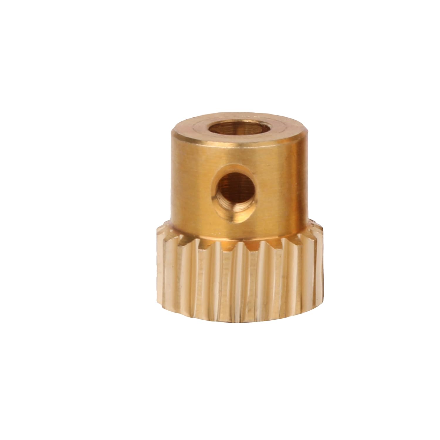 Réducteur de vis sans fin en laiton - Modulus 0,5 - 20 T - Roue à engrenage sans fin de 3 mm - Jaune
