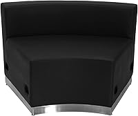 Vista 6 de Flash Furniture HERCULES Alon Series Black LeatherSoft Configuración de recepción, 3 piezas