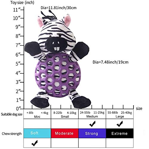 Juguete para perro de peluche duradero tamaño mediano miniatura 4