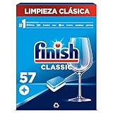 Finish Classic - Pastillas para el Lavavajillas, limpieza clásica, 57 pastillas