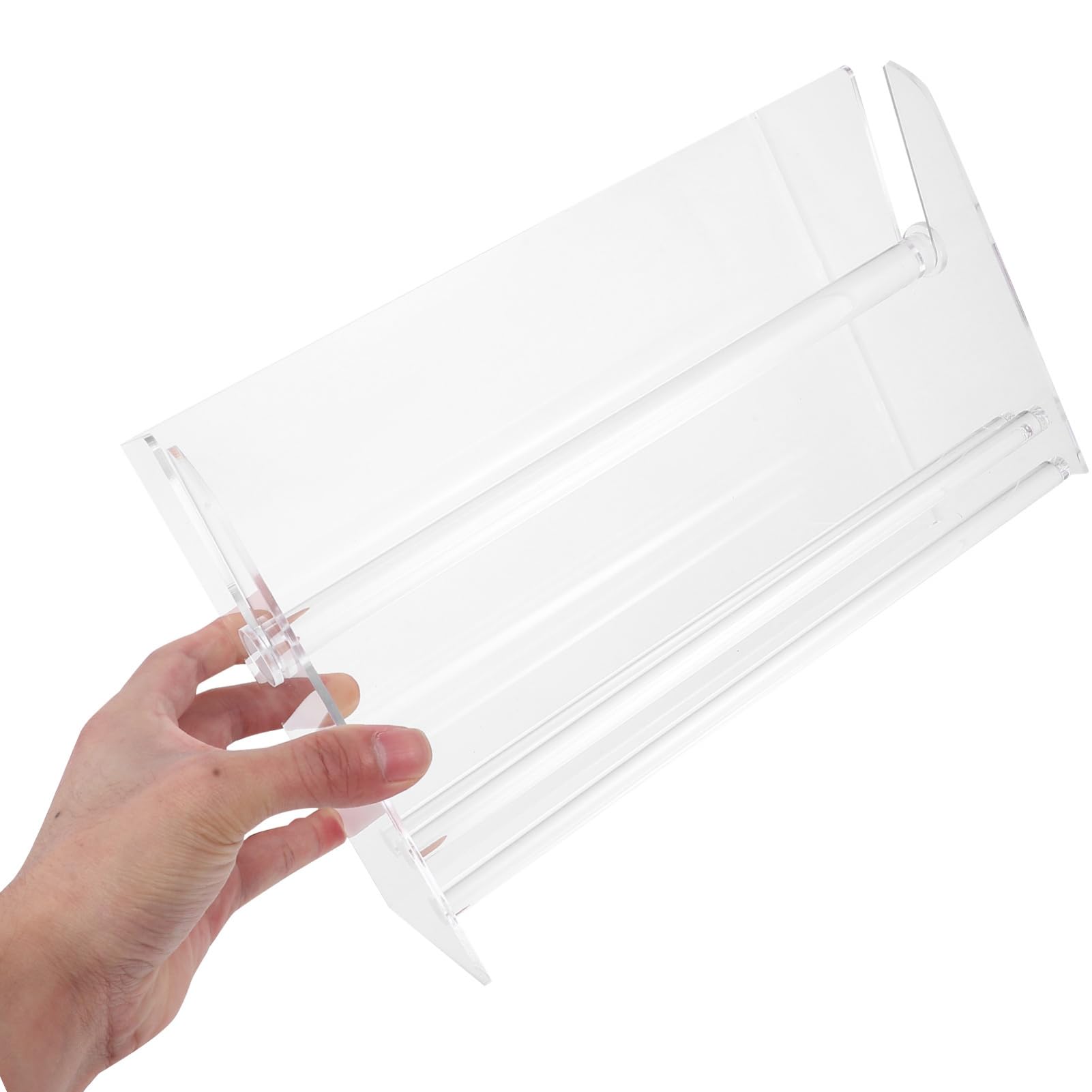 Anneome Verstellbarer Acryl Etikettenhalter Aufkleber-rollen-spender Mit Fächern Transparenter Organizer Für Büro Und Zuhause Praktischer Sticker Roll Holder Für Effiziente Schreibtischorg