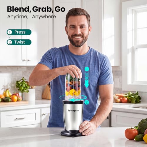 Image of Smoothie Blender Grinder Combo, Countertop Blender Smoothies and Shakes