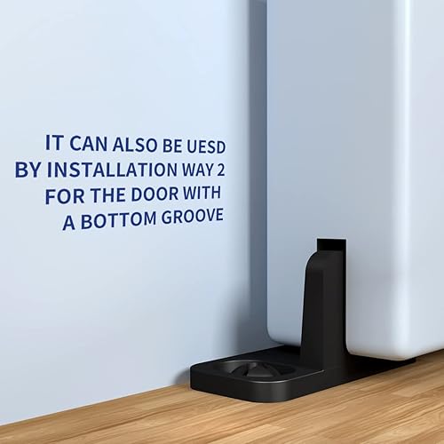 Miniatura 5 de Guía de suelo para puerta corrediza de granero, guía en T de aluminio, guías inferiores montadas en el suelo, herrajes para puertas de granero