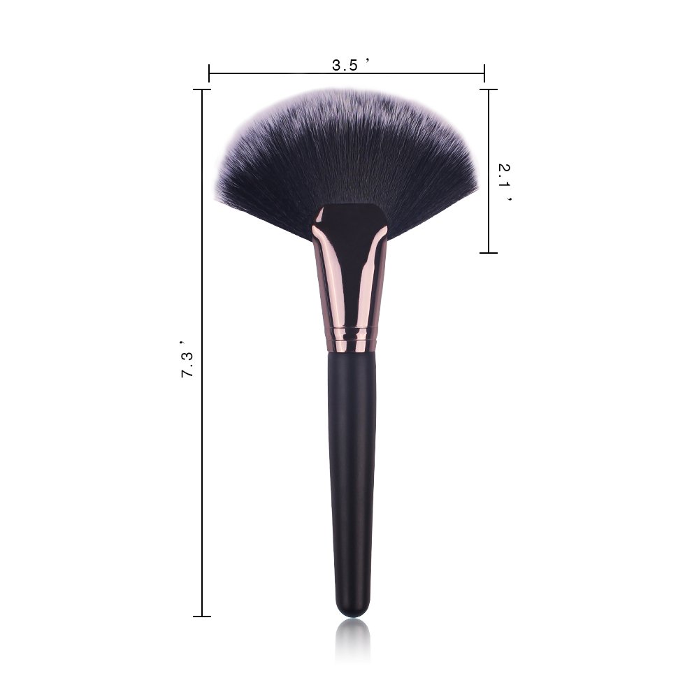 Fan Brush, Blush Brush, Large Vegan Makeup Brush