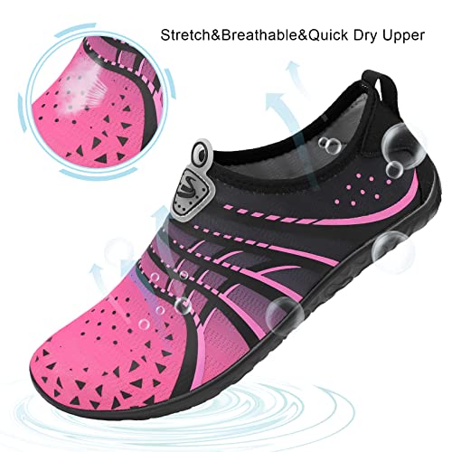 Image of Spesoul Womens and Mens Water Shoes Breathable Quick Dry Soft Barefoot Aqua Socks for Hiking Swim Beach Surf Yoga Sport