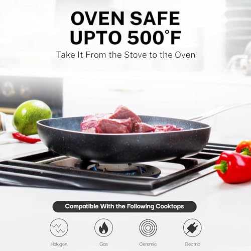 Granitestone 20 Pc Kitchen Pots and Pans Set Non Stick, Kitchen Cookware Sets, Juego de Ollas Para Cocina, Pans Set Nonstick, Non Toxic Cookware Set, Dishwasher and Oven Safe - Image 6