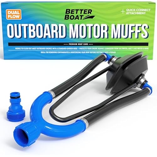 Outboard Motor Muffs Dual Flow Water Muffs for Boat Motor, Double Sided
