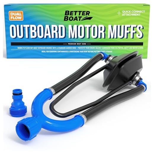 Boat Motor Muffs Outboard Motor Muffs and Inboard I/O Ear Flusher Motor Flush Warmer Parts Hose Adapter Boat Muffs Outboard Engine Flush Marine Use Kit Boat Accessories Winterizing Flushing & Warming