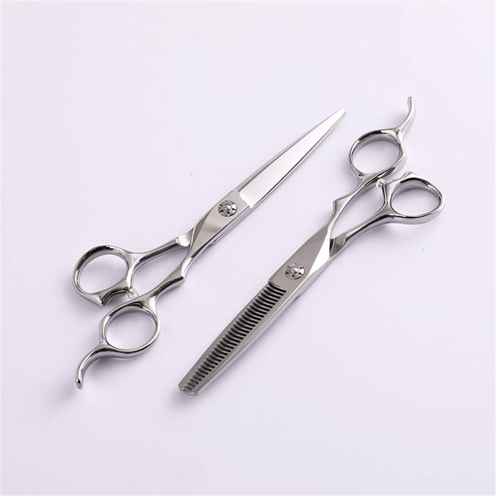 6,0 Zoll Professionelle Friseurscheren-Set, Haarscheren Japanischer Edelstahl Styling-Werkzeug (Gerade Scheren + Zahn Schere) Für Salon, Barbier Oder Home Use